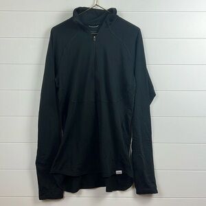 Patagonia capilene 4 expedition weight quarter zip long sleeve size L black